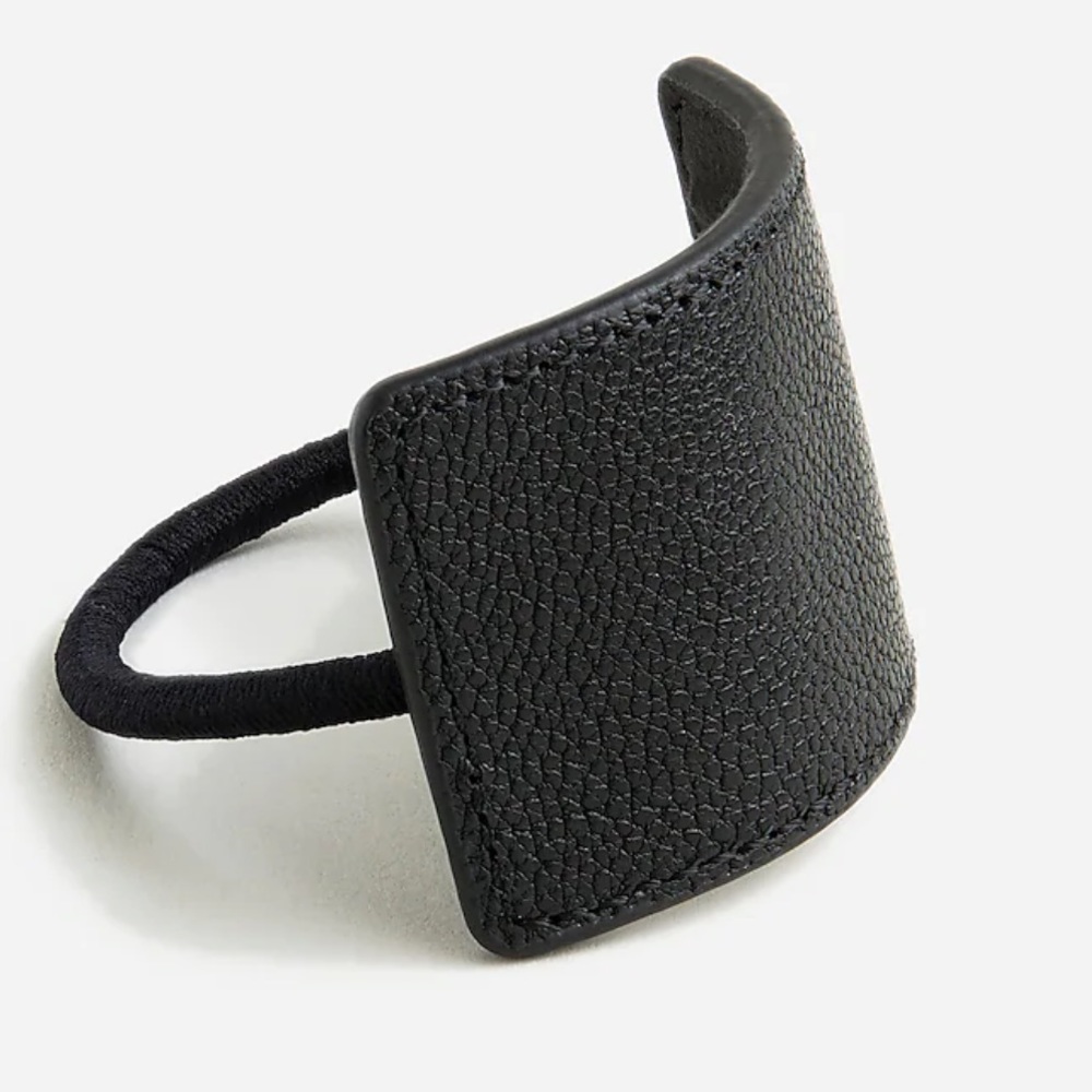 JCREW LEATHER HAIR CUFF NWT